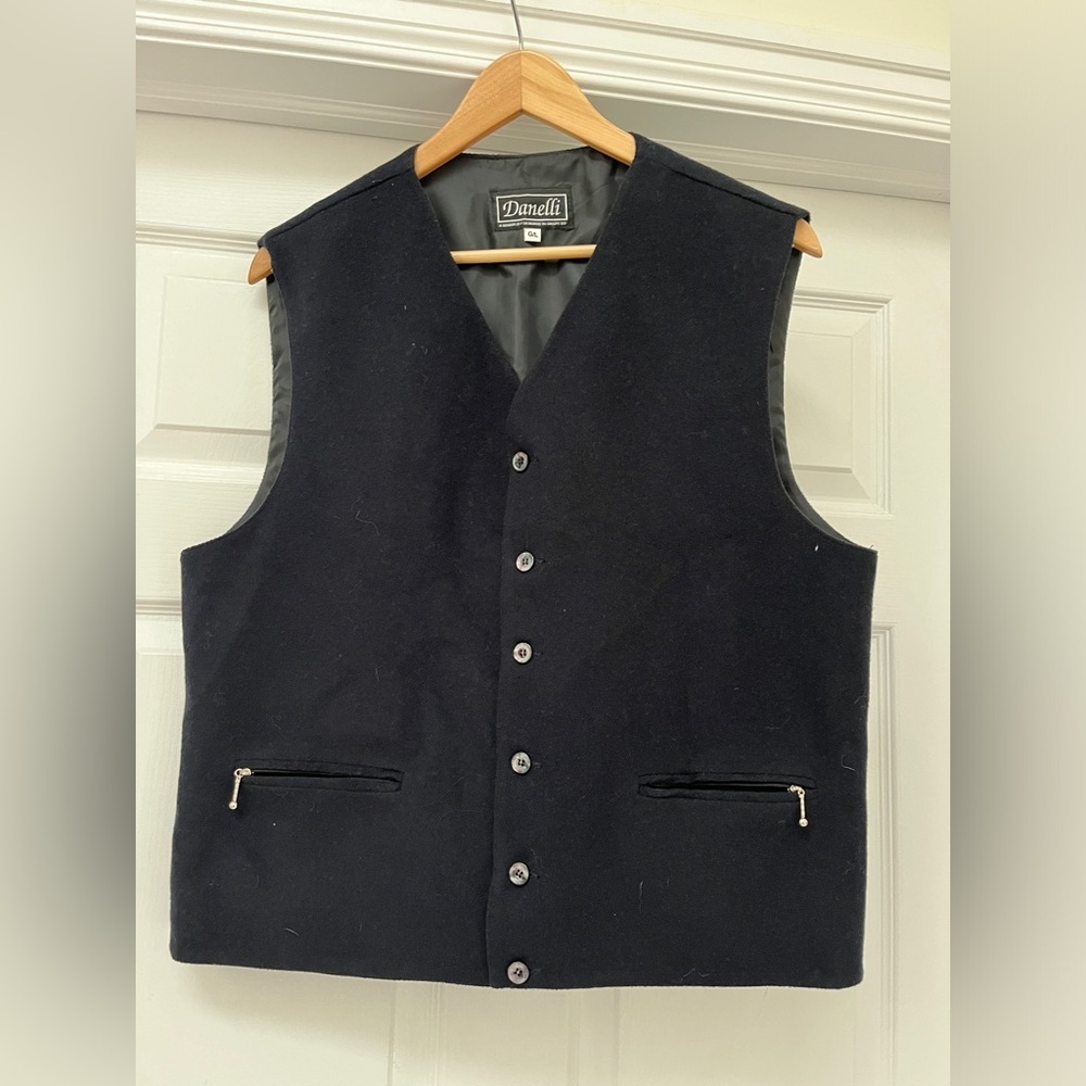 Danelli wool/polyester men’s dress vest size large